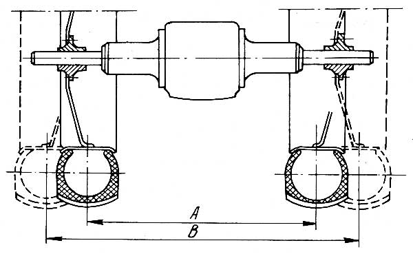 Схема регулировки колеи задних колес